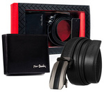 Leather wallet & belt set PIERRE CARDIN ZM-PC37