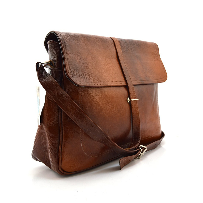 Women's leather messenger bag classic crossbody