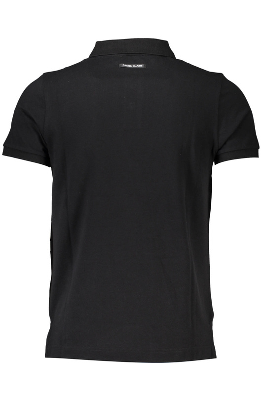 CAVALLI CLASS POLO SHORT SLEEVE MAN BLACK