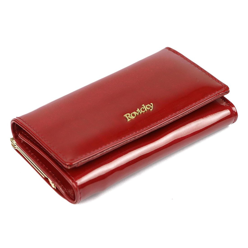 Women's genuine leather wallet Rovicky 8810-MIRN RFID