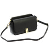 Leather elegant women's crossbody messenger bag