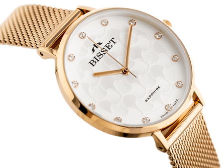 BISSET BSBF32 WOMEN'S WATCH (zb581g) - SAFETY GLASS