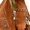 Bag Leather Bag A4 crocodile with Sachet camel L94