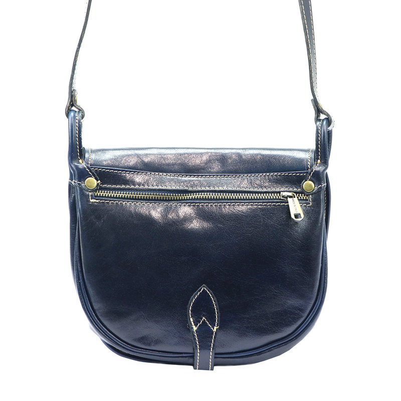 Classic women's leather messenger bag by Florence