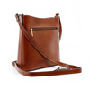 Leather, roomy women's shoulder messenger bag