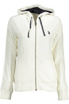 US POLO SWEATSHIRT WITH ZIP WOMAN WHITE