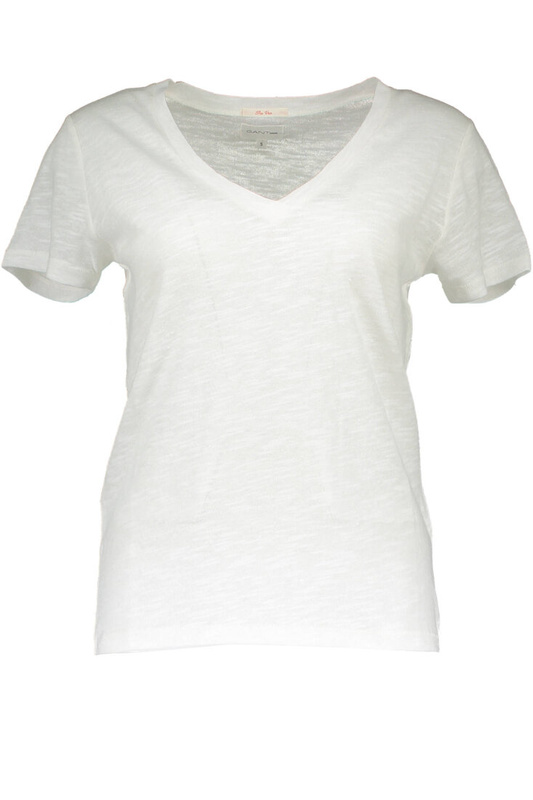 GANT WOMEN&#39;S SHORT SLEEVE T-SHIRT WHITE