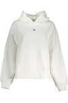 CALVIN KLEIN WOMEN&#39;S SWEATSHIRT WITHOUT ZIP WHITE