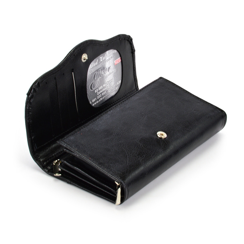 Elegant classic women's leather wallet by Elkor