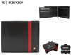 Portfel męski skórzany 22321-RVTP BLACK+RED