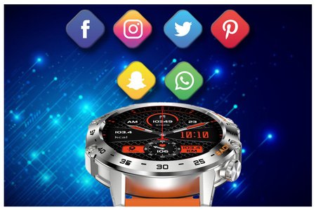 GRAVITY GT9-9-MEN'S SMARTWATCH- CALLING, PRESSURE METER (sg021i)