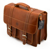 Classic briefcase, leather document bag