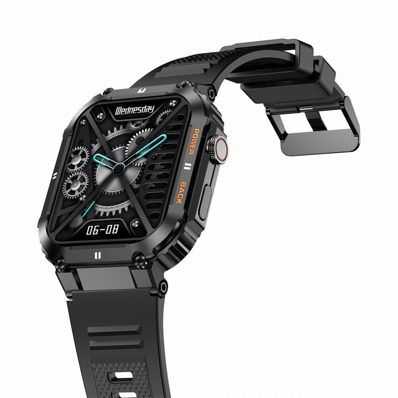 SMARTWATCH MĘSKI Gravity GT6-1 - WYKONYWANIE POŁĄCZEŃ, MONITOR SNU (sg020a)