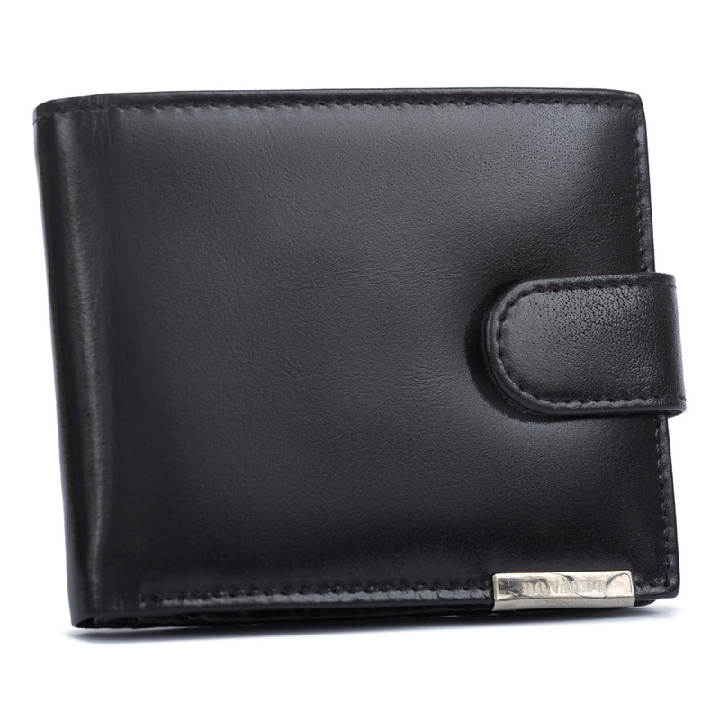 Leather wallet RFID RONALDO RM-02L-BCF-BP