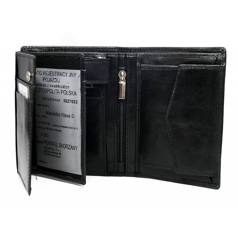 Classic men's wallet from cow leather - Rovicky