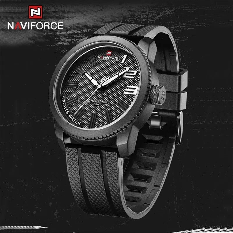 Men's designer quartz watch by NAVIFORCE