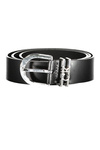 CALVIN KLEIN WOMEN&#39;S LEATHER BELT BLACK