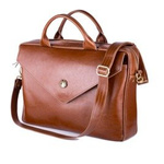 Elegant shoulder laptop bag Felice Gold Dulce