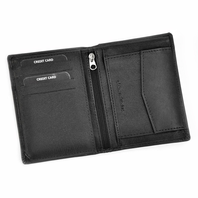 Herren Echtleder Geldbörse Money Kepper CC 5401