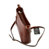 Leather, roomy women's shoulder messenger bag