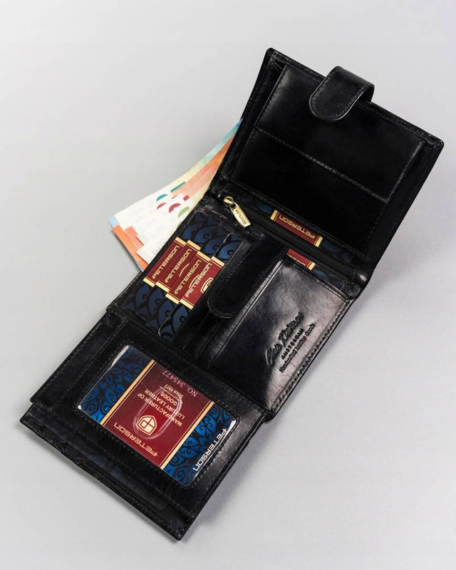 Leather's wallet RFID PETERSON PTN 22307L-VT-T