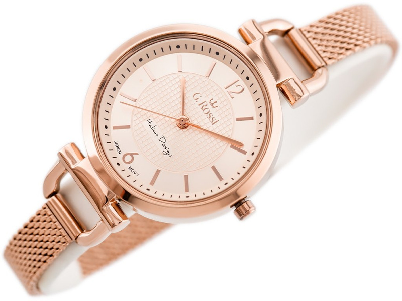 G. ROSSI WATCH - LESTI - 3652B (zg772f) - rose gold + BOX