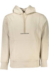 CALVIN KLEIN MEN&#39;S BEIGE ZIPLESS SWEATSHIRT