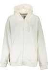 TOMMY HILFIGER SWEATSHIRT WITH ZIP WOMAN WHITE