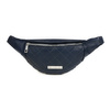 Navy blue quilted leather kidney pouch Beltimore F22