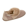 Warm women's sheepskin slippers made of wool