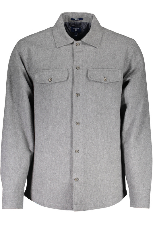 GANT MEN&#39;S LONG SLEEVE SHIRT GRAY