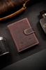 Men's leather snap wallet by Always Wild