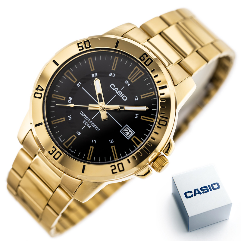 CASIO MALE WATCH MTP-VD01G-1CVUDF (zd185d) + BOX