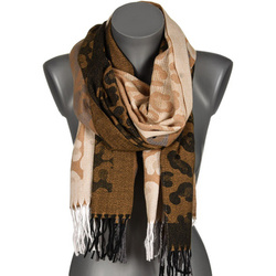 Latte Large Women's Cotton Warm Scarf Autumn RE-61