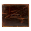 Foldable roomy Wild RFID leather men's wallet