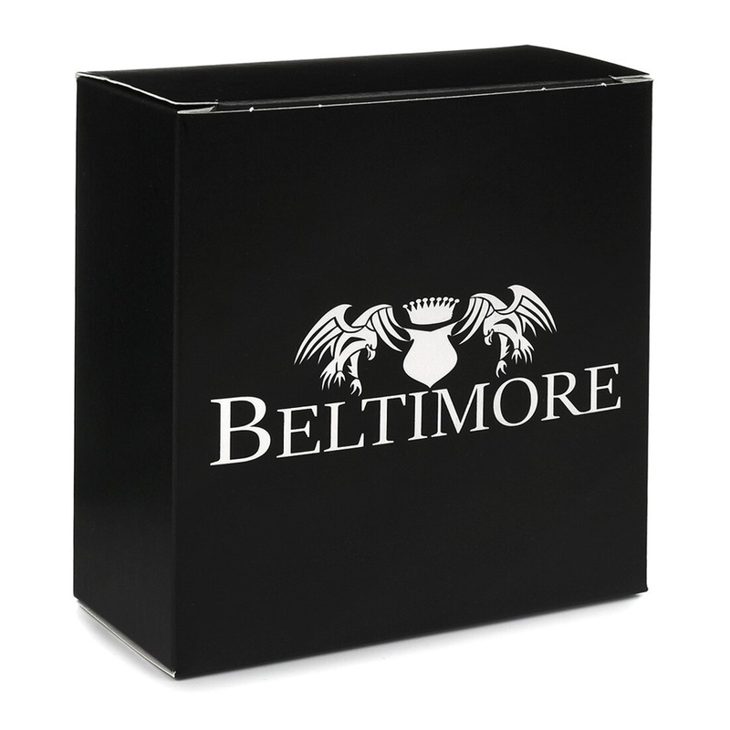 BELTIMORE men's leather belt buckle automatic black A21 : Colors - black, Strap size - r.115-130 cm