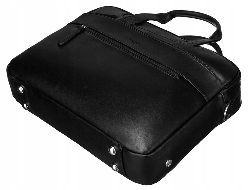 Leatherette laptop bag PETERSON PTN LAP-513A-PUD-120