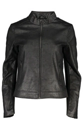 Women's casual spring faux leather jacket