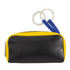 Colored unisex real calfskin leather key holder by DUDU, wallet model with external zip. New Colorful Fashion collection by Dudubags