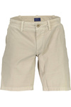 GANT MEN&#39;S BEIGE BERMUDA TROUSERS