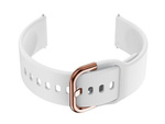 U01 smartwatch rubber strap - white/rosegold - 20mm