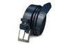 BELTIMORE trouser belt navy blue denim leather belt 527 : Colors - navy blue, Strap size - r.85-100 cm