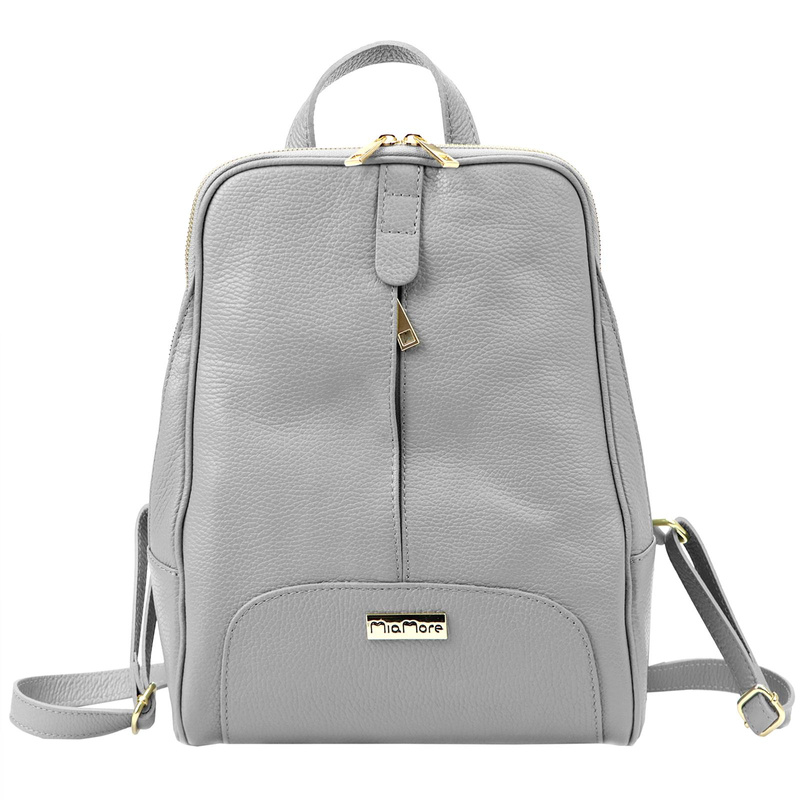 Elegant women's backpack made of genuine leather MiaMore