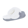 Fluffy sheepskin home slippers for women