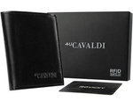 Men's genuine leather wallet Cavaldi 0800-BS RFID