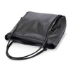 Beautiful elegant large women's leather shopper bag