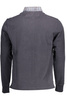 HARMONT&BLAINE BLUE MEN's LONG SLEEVE POLO SHIRT