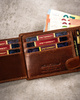 Leather wallet RFID PETERSON PTN N992-EBS