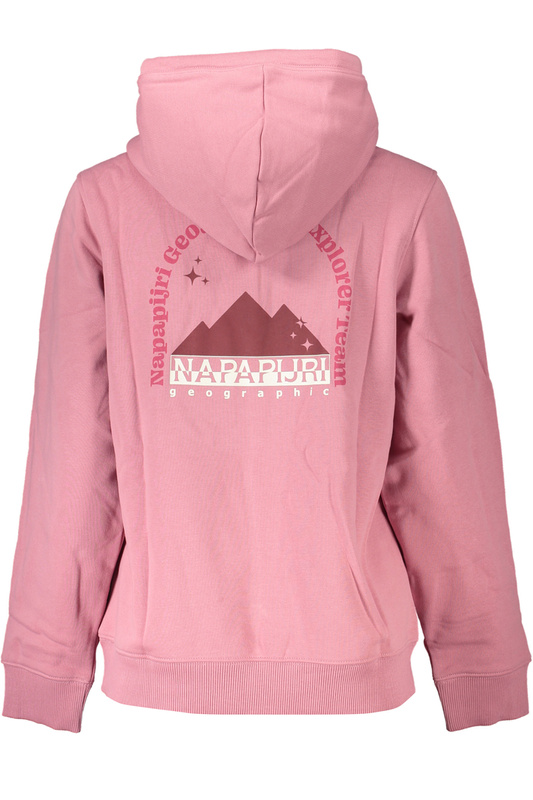 NAPAPIJRI WOMEN'S PINK SWEATSHIRT WITHOUT ZIP