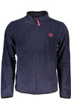 GIAN MARCO VENTURI MEN&#39;S BLUE ZIP SWEATSHIRT